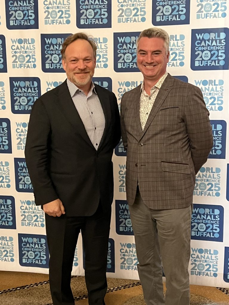 FODC Board President with Michael Ginder, FODC Executive Director